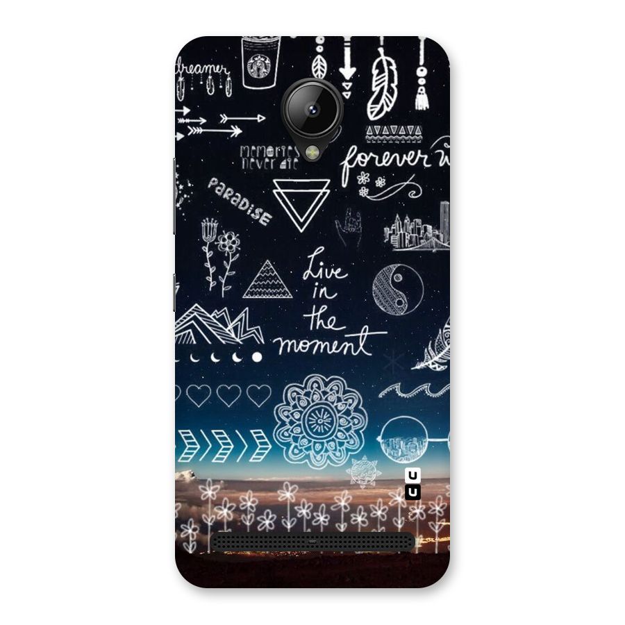 Live In The Moment Back Case for Lenovo C2