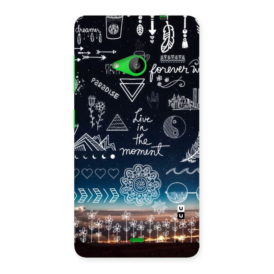 Live In The Moment Back Case for Lumia 535