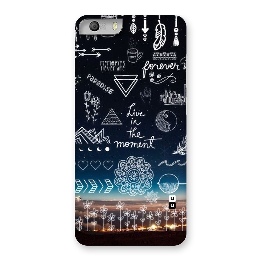 Live In The Moment Back Case for Micromax Canvas Knight 2