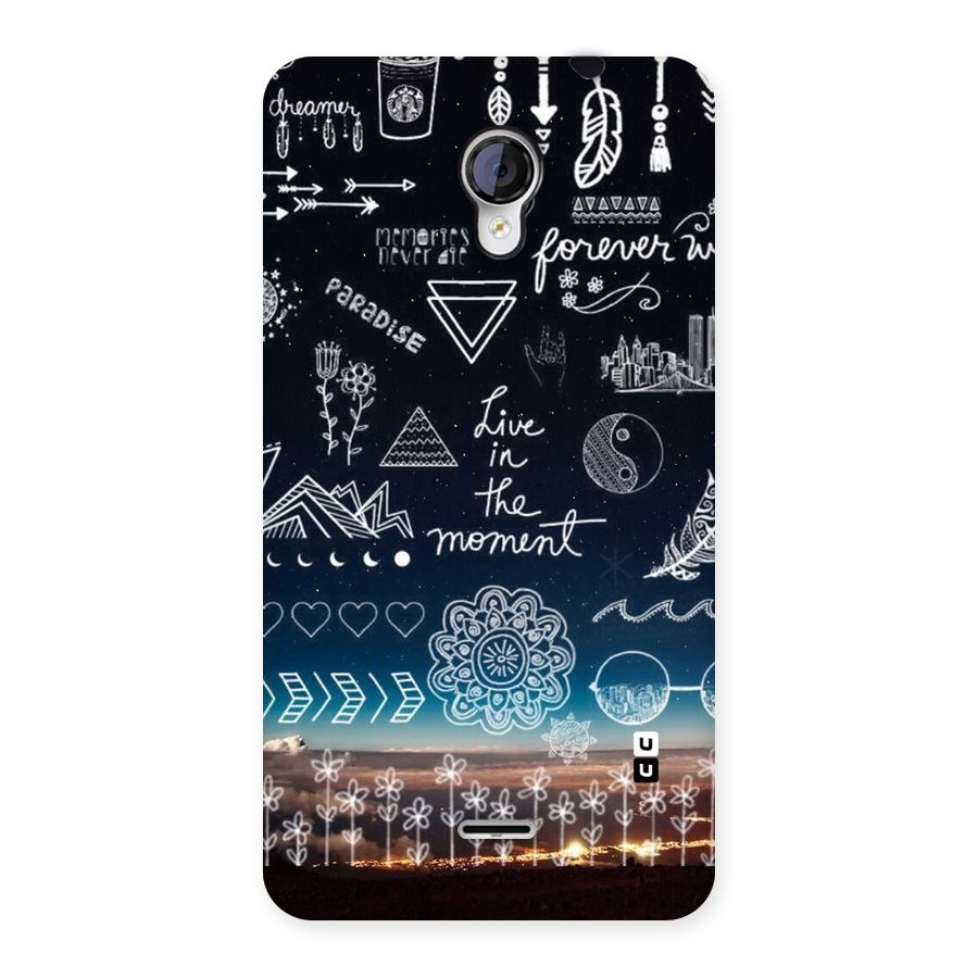 Live In The Moment Back Case for Micromax Unite 2 A106