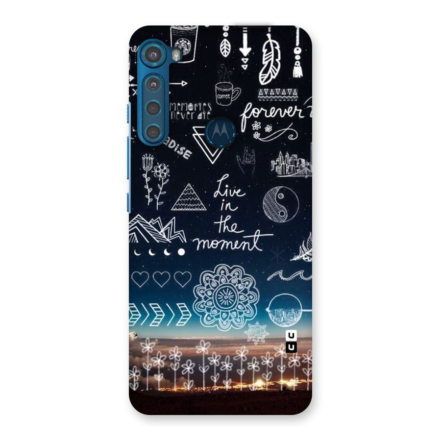 Live In The Moment Back Case for Motorola One Fusion Plus