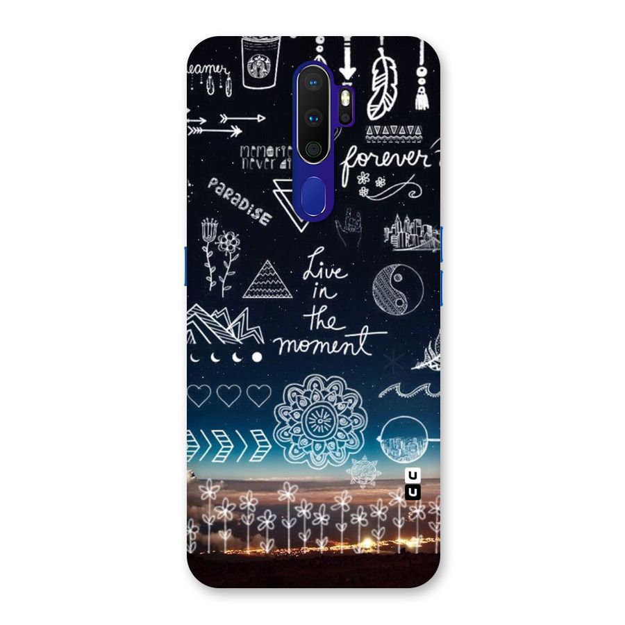 Live In The Moment Back Case for Oppo A9 (2020)
