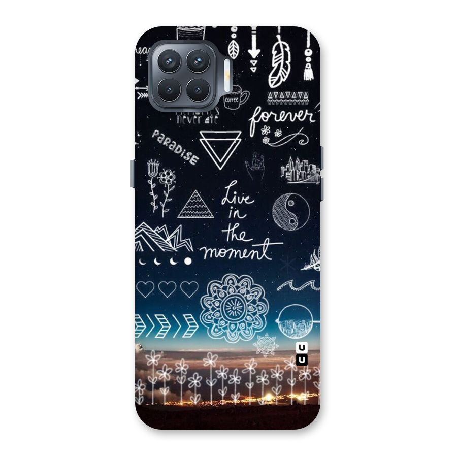 Live In The Moment Back Case for Oppo F17 Pro