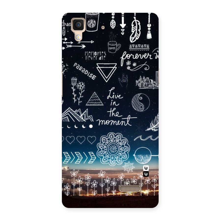 Live In The Moment Back Case for Oppo R7