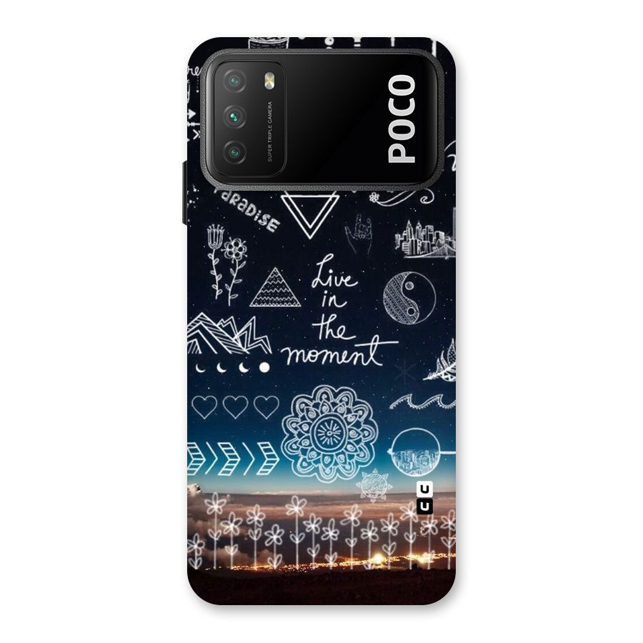 Live In The Moment Back Case for Poco M3