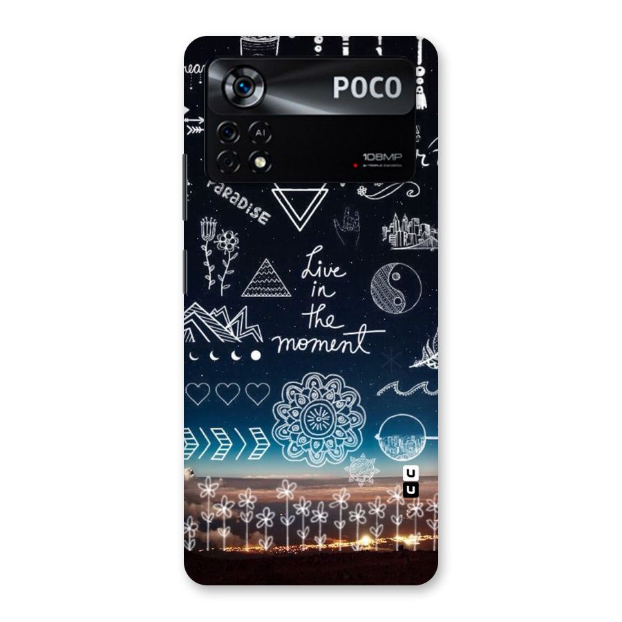 Live In The Moment Back Case for Poco X4 Pro 5G