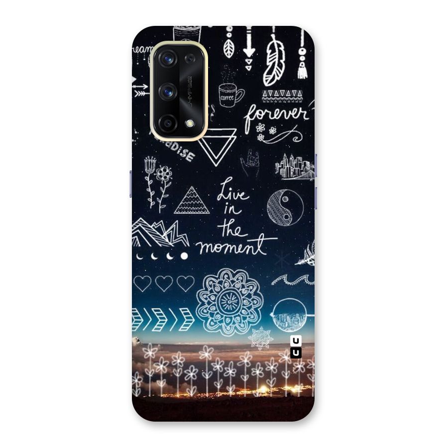 Live In The Moment Glass Back Case for Realme X7 Pro