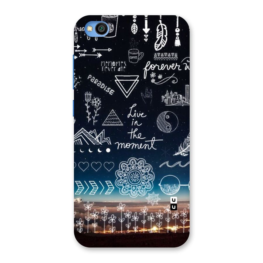 Live In The Moment Back Case for Redmi Go