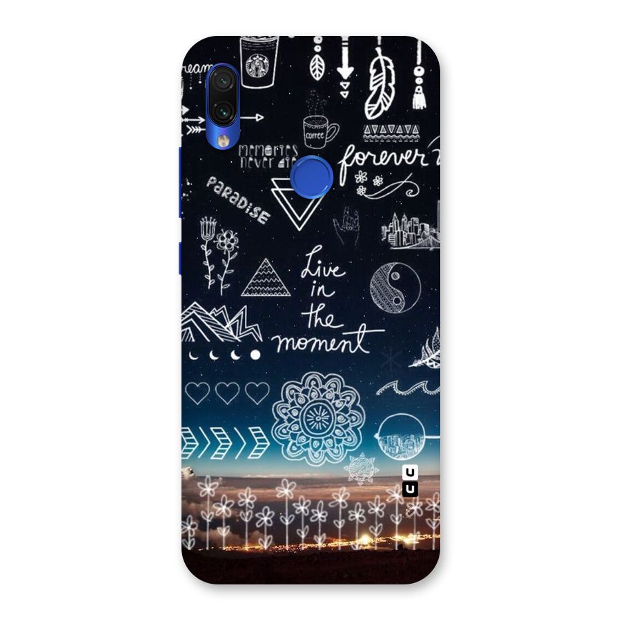 Live In The Moment Back Case for Redmi Note 7S