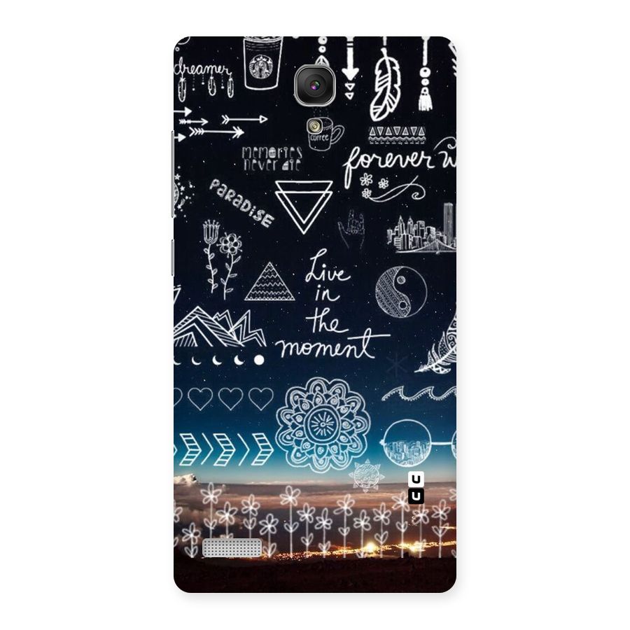 Live In The Moment Back Case for Redmi Note Prime