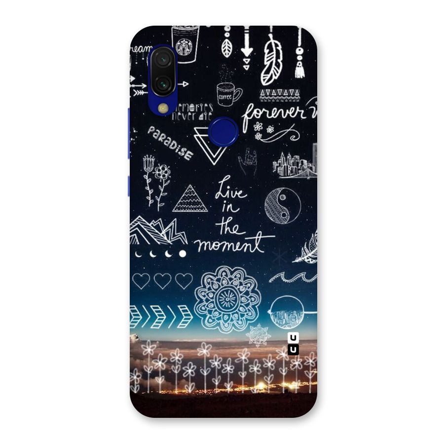 Live In The Moment Back Case for Redmi Y3