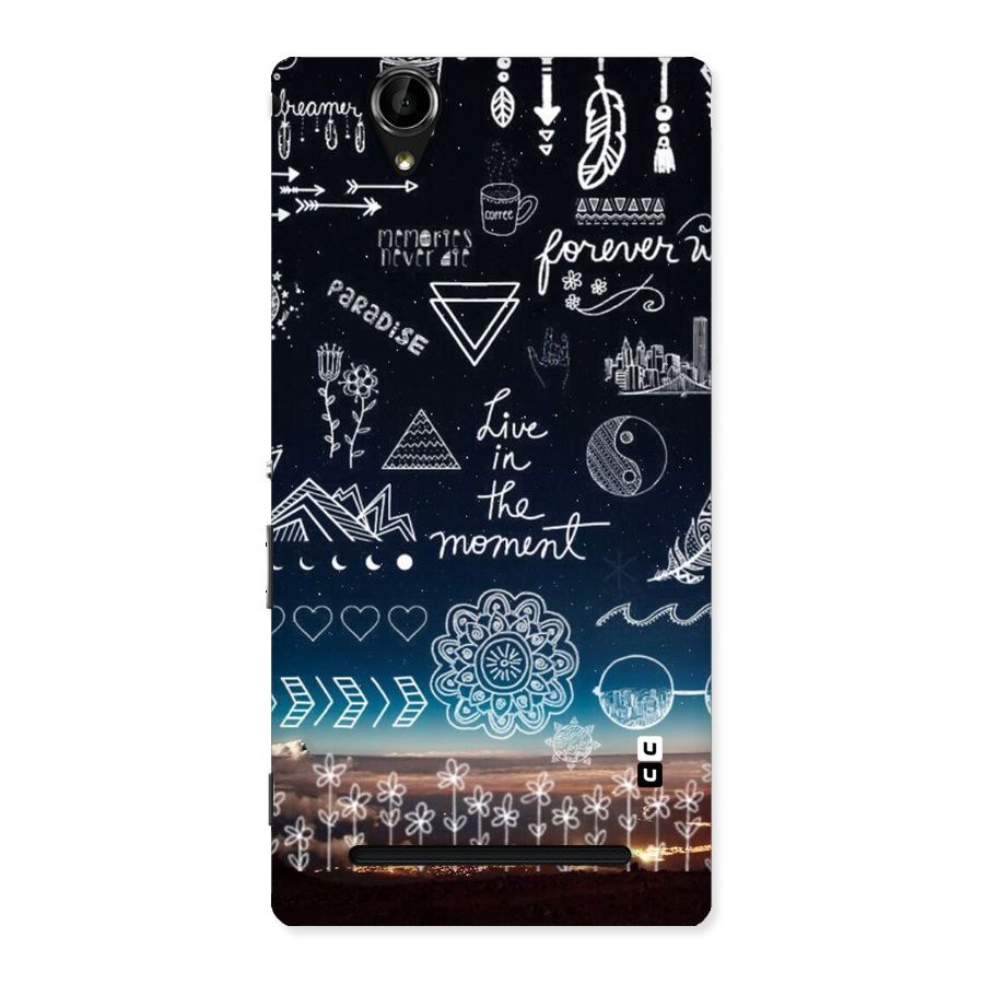 Live In The Moment Back Case for Sony Xperia T2