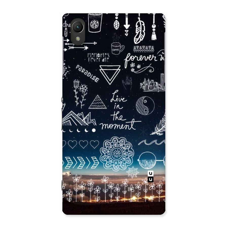 Live In The Moment Back Case for Sony Xperia Z1