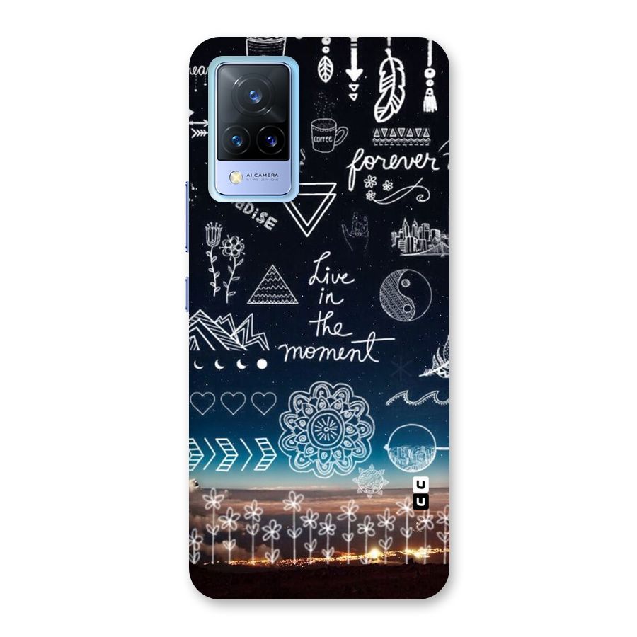 Live In The Moment Back Case for Vivo V21 5G