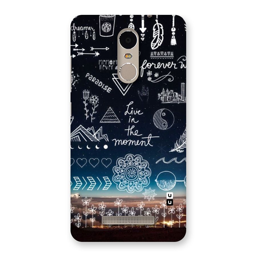 Live In The Moment Back Case for Xiaomi Redmi Note 3