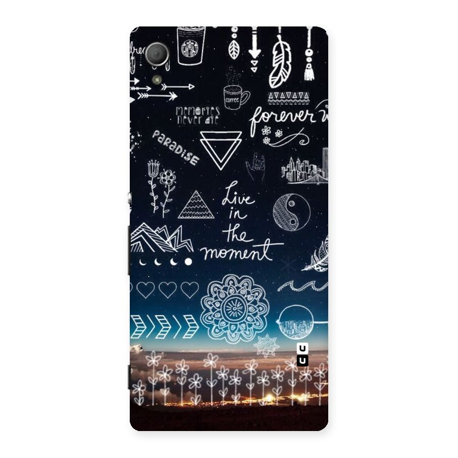 Live In The Moment Back Case for Xperia Z4