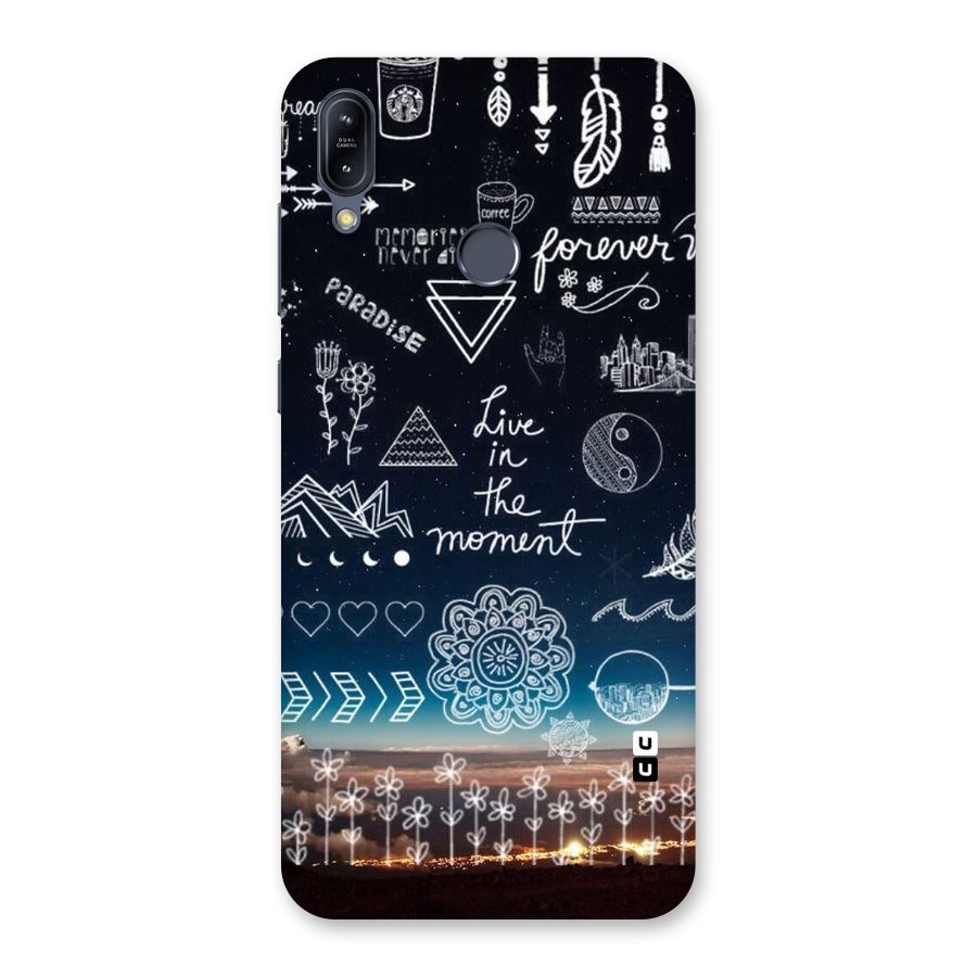 Live In The Moment Back Case for Zenfone Max M2
