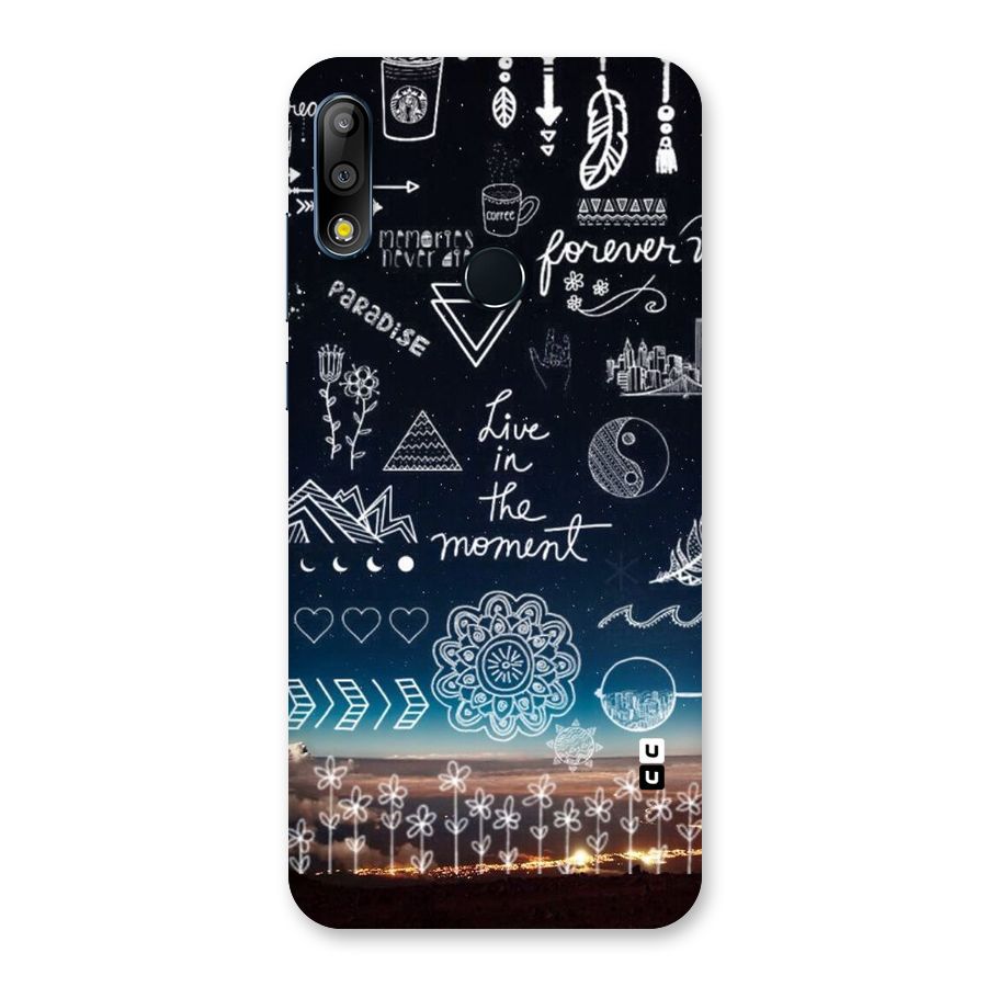 Live In The Moment Back Case for Zenfone Max Pro M2