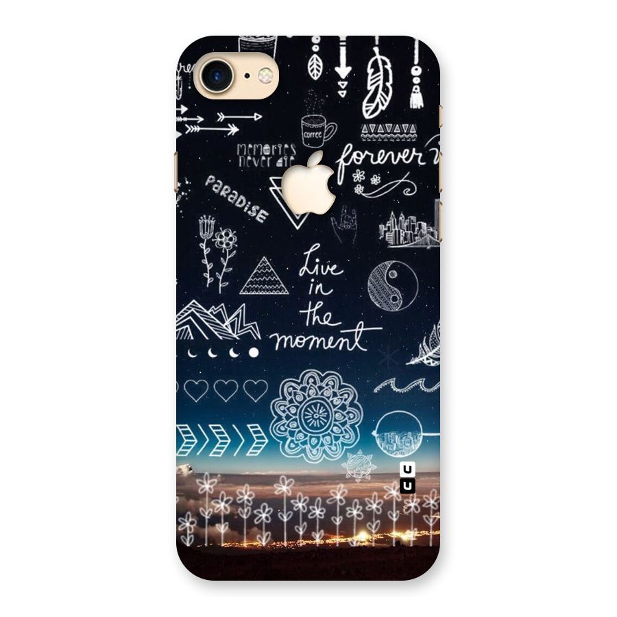 Live In The Moment Back Case for iPhone 7 Apple Cut
