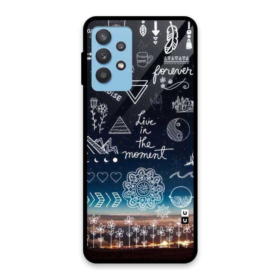 Live In The Moment Glass Back Case for Galaxy M32 5G