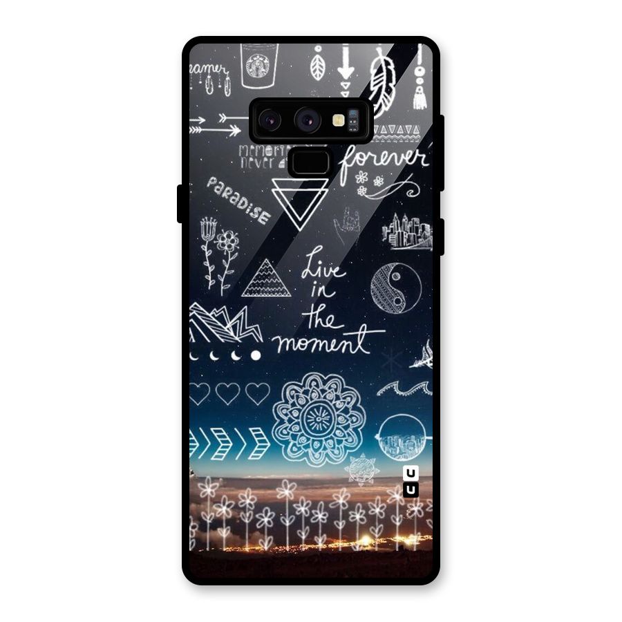 Live In The Moment Glass Back Case for Galaxy Note 9