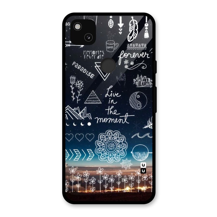 Live In The Moment Glass Back Case for Google Pixel 4a