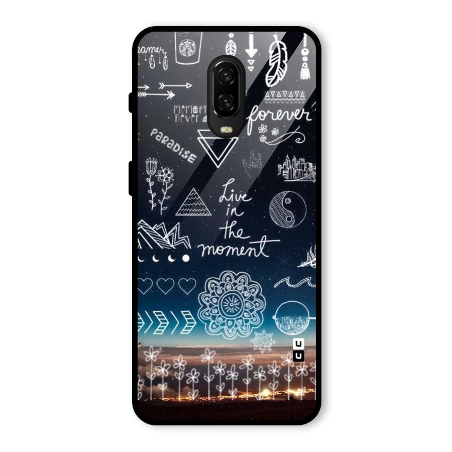 Live In The Moment Glass Back Case for OnePlus 6T