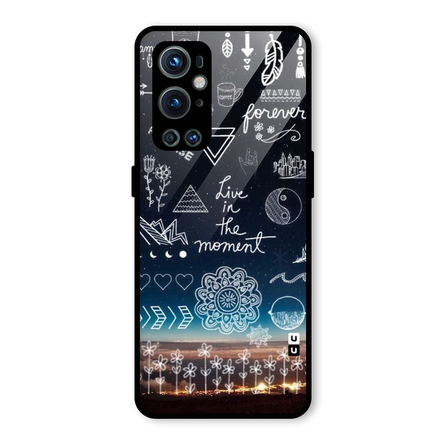 Live In The Moment Glass Back Case for OnePlus 9 Pro