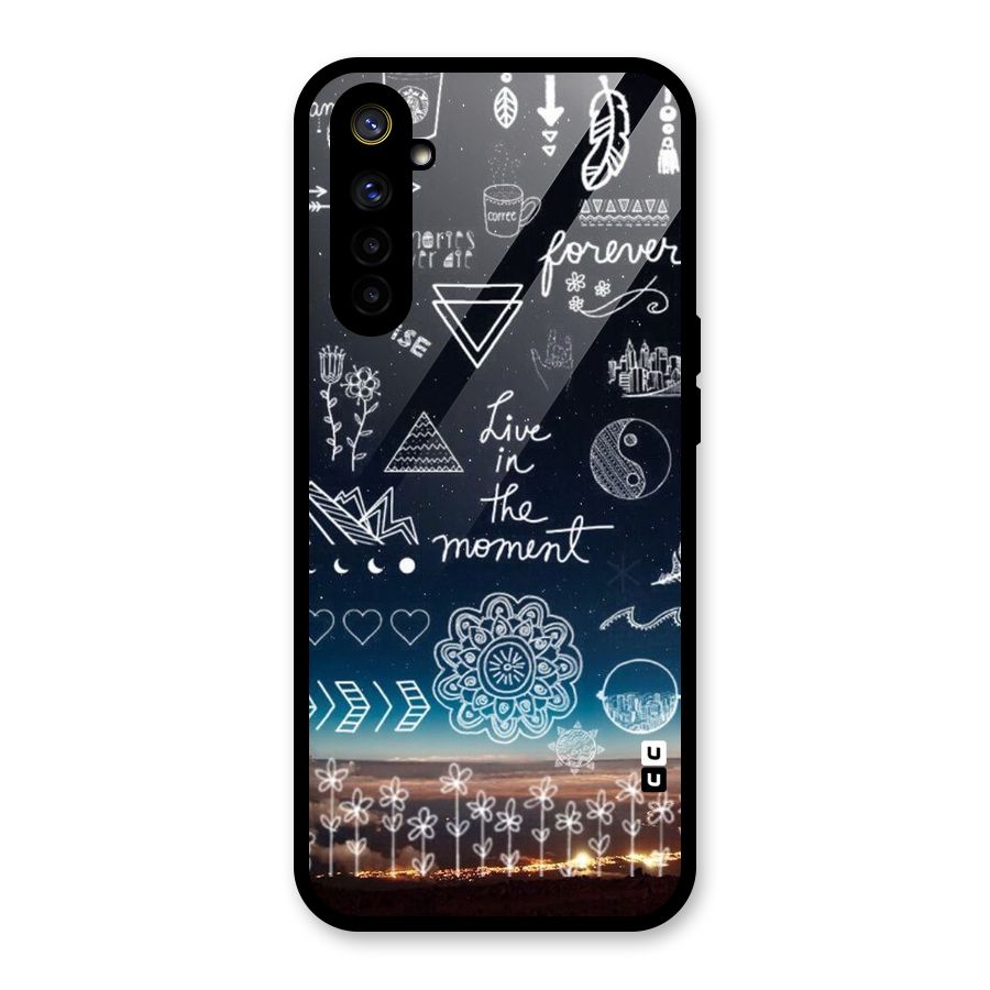 Live In The Moment Glass Back Case for Realme 6i