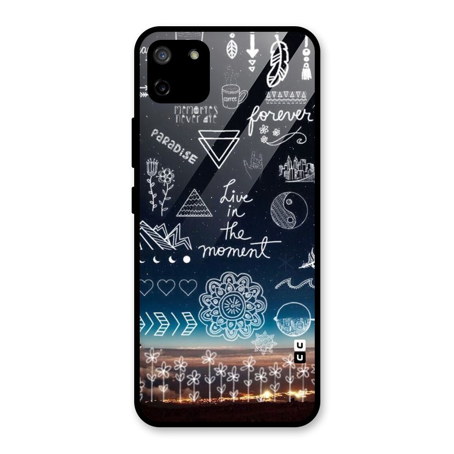 Live In The Moment Glass Back Case for Realme C11