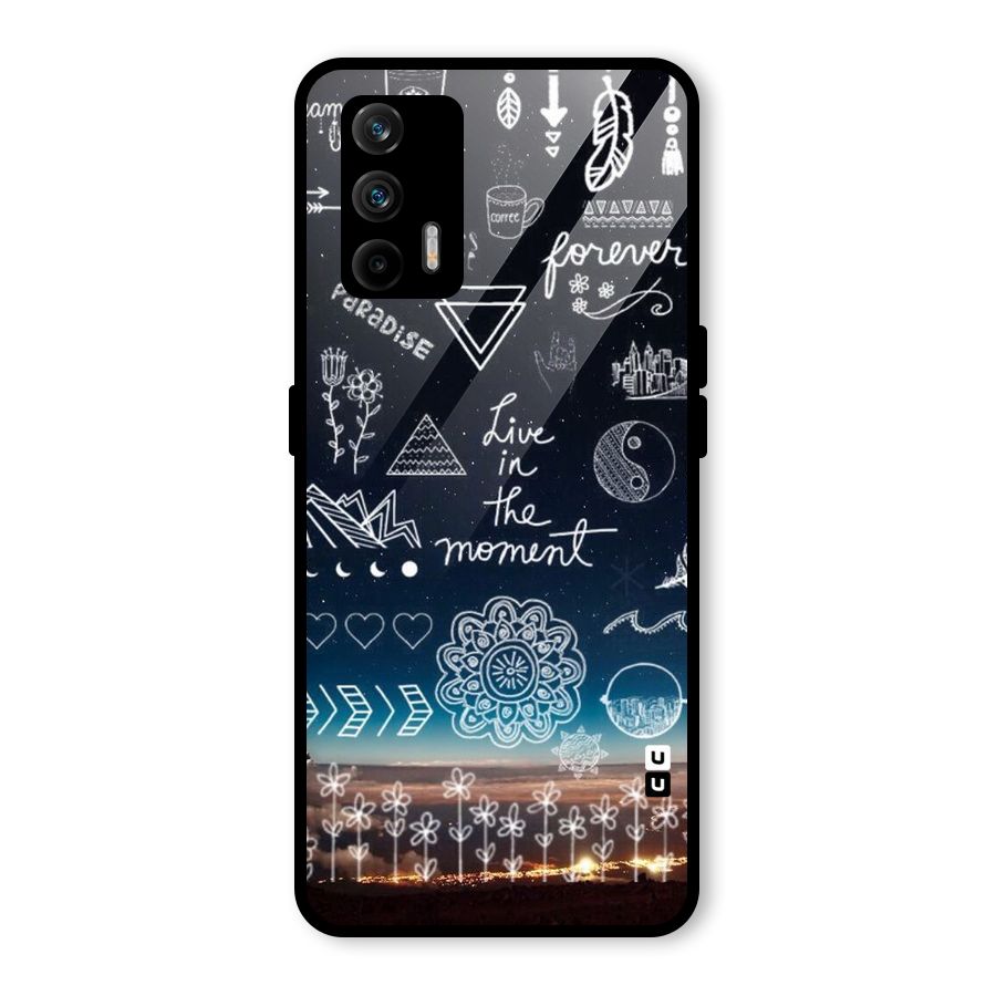 Live In The Moment Glass Back Case for Realme GT 5G