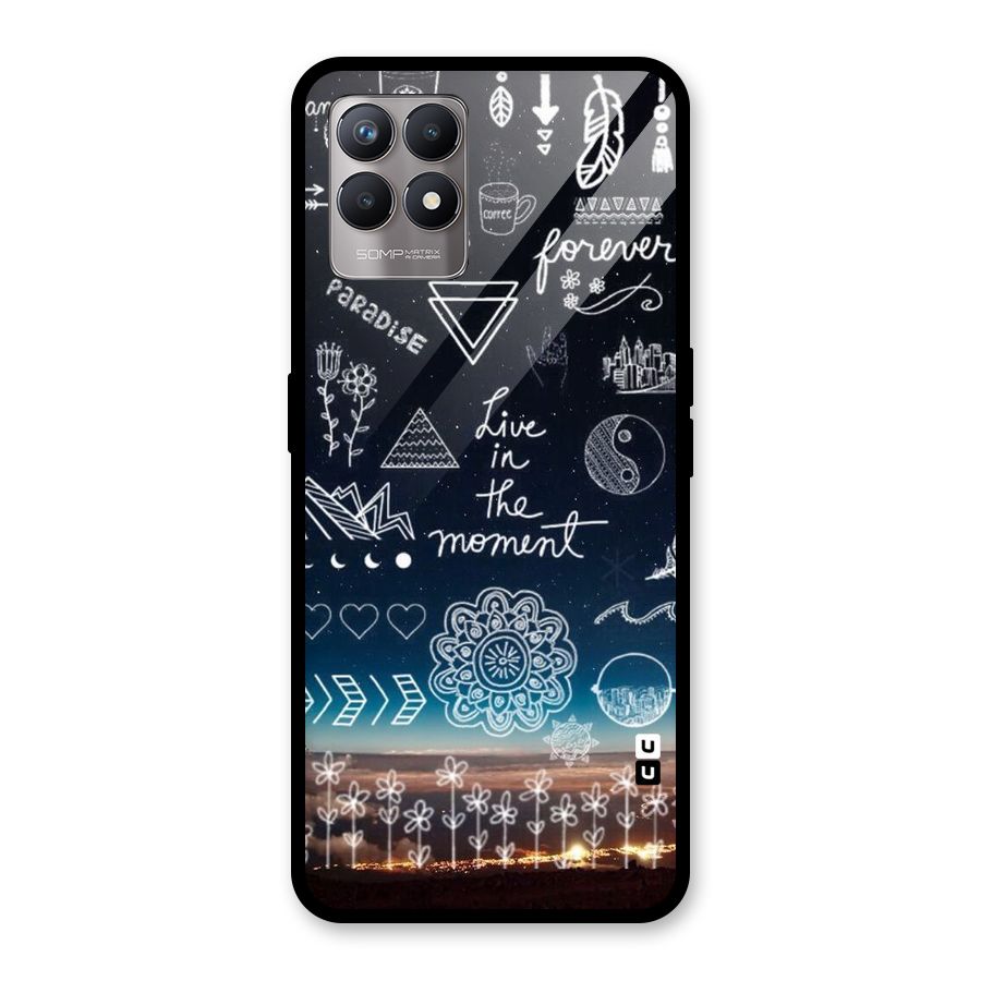 Live In The Moment Glass Back Case for Realme Narzo 50