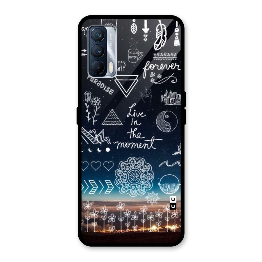 Live In The Moment Glass Back Case for Realme X7