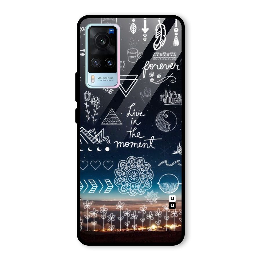 Live In The Moment Glass Back Case for Vivo X60
