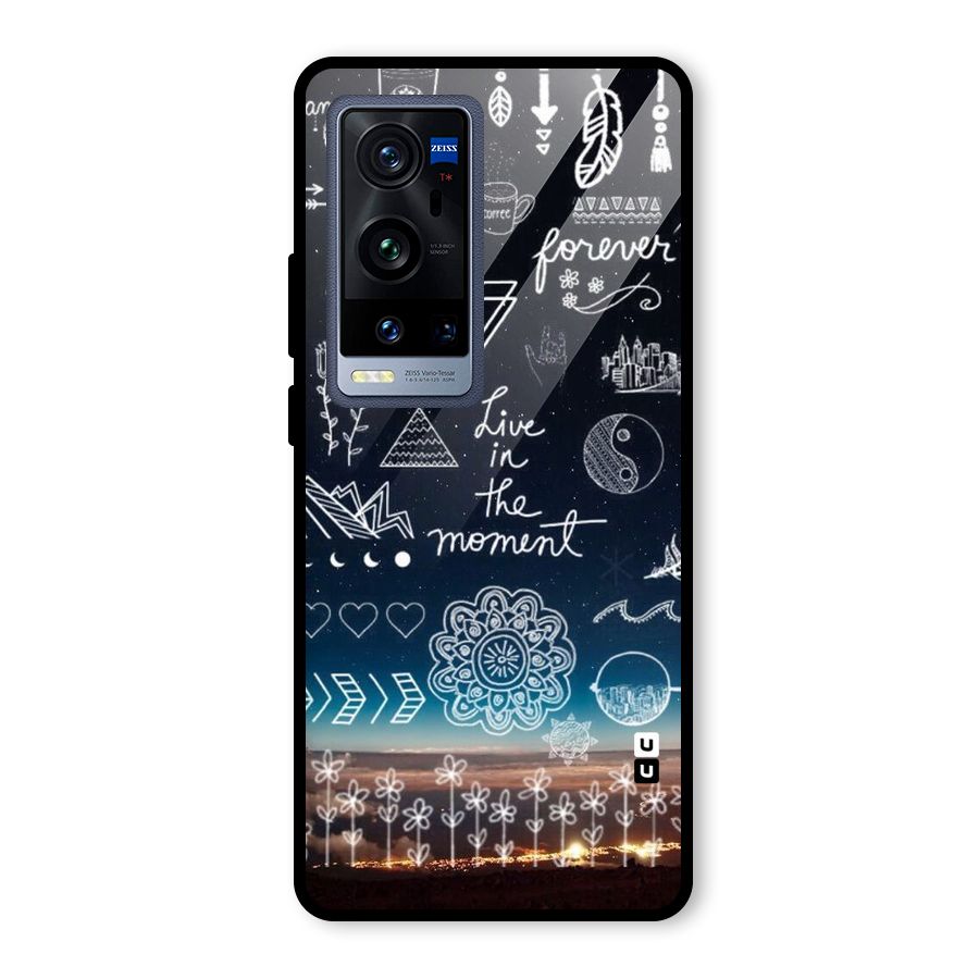 Live In The Moment Glass Back Case for Vivo X60 Pro Plus