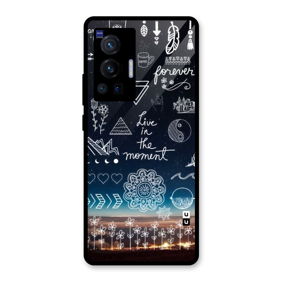 Live In The Moment Glass Back Case for Vivo X70 Pro