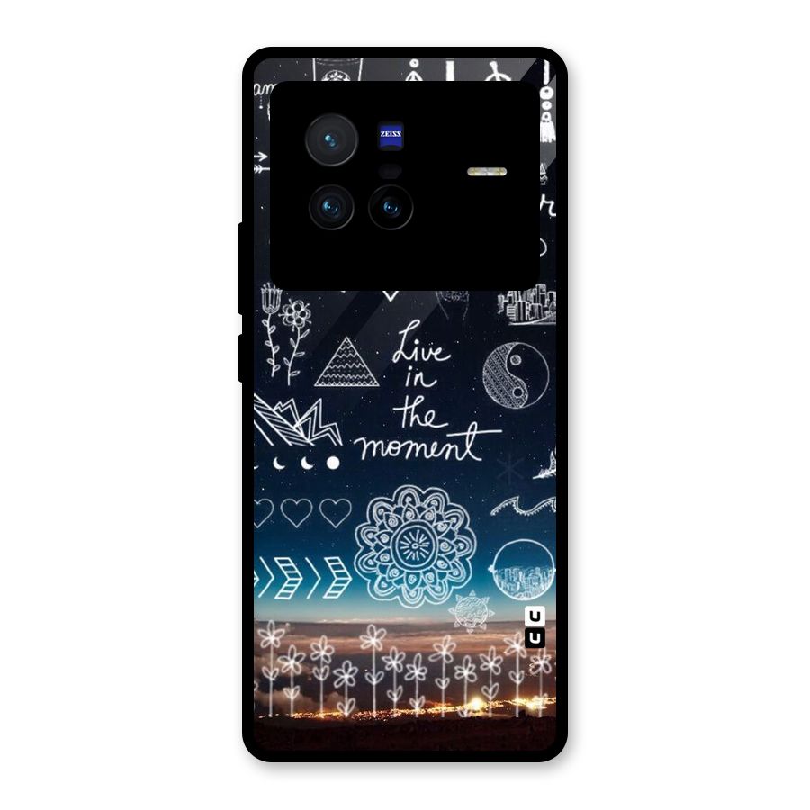 Live In The Moment Glass Back Case for Vivo X80