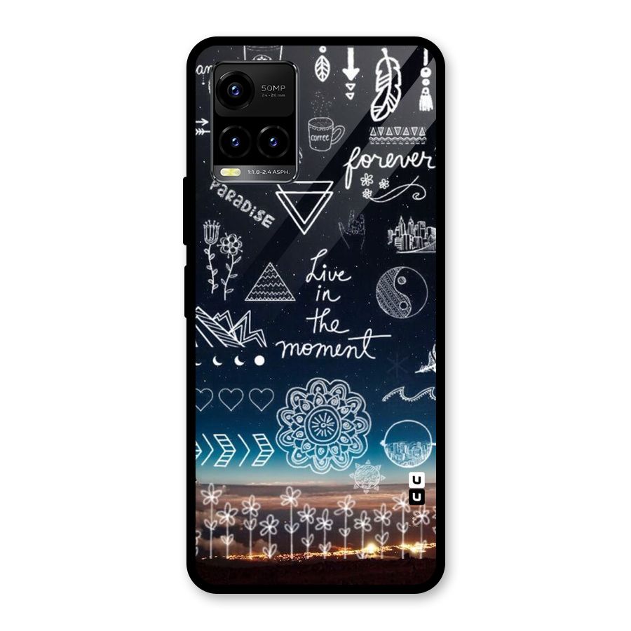 Live In The Moment Glass Back Case for Vivo Y21T