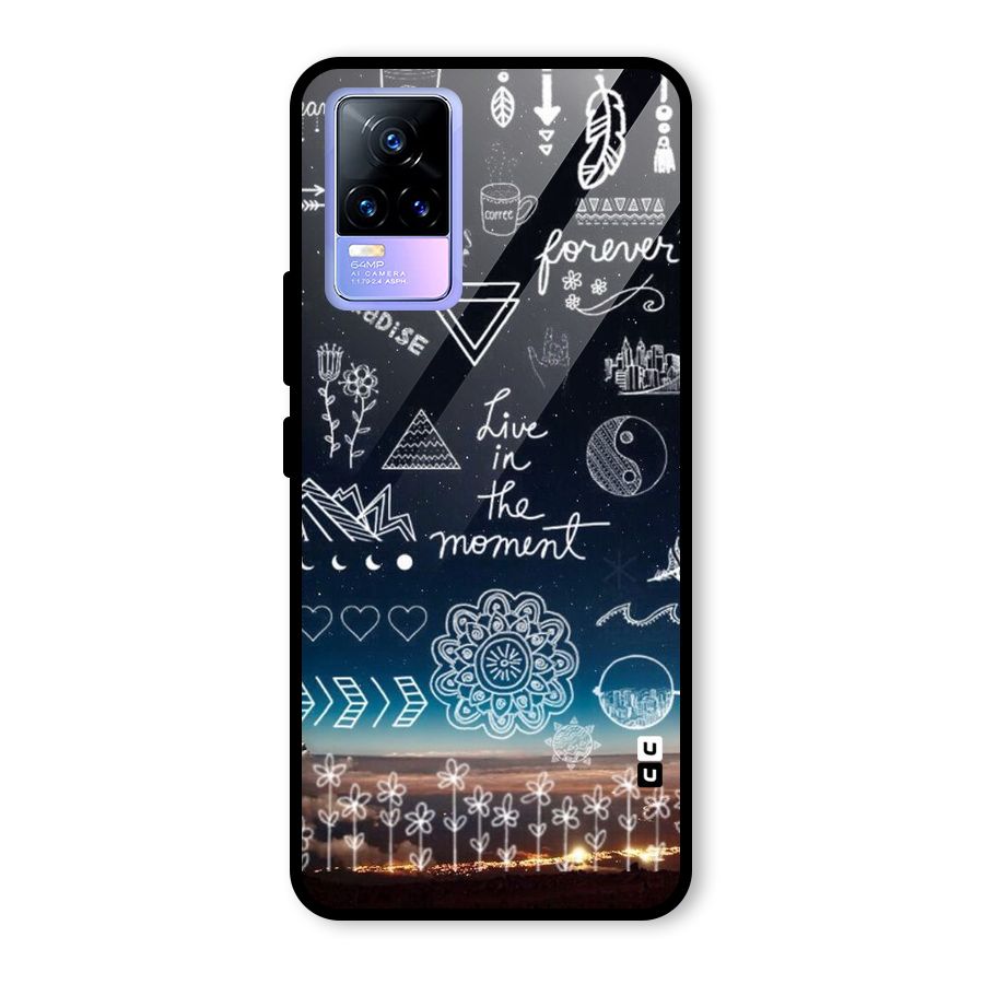 Live In The Moment Glass Back Case for Vivo Y73