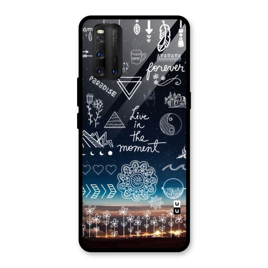 Live In The Moment Glass Back Case for Vivo iQOO 3