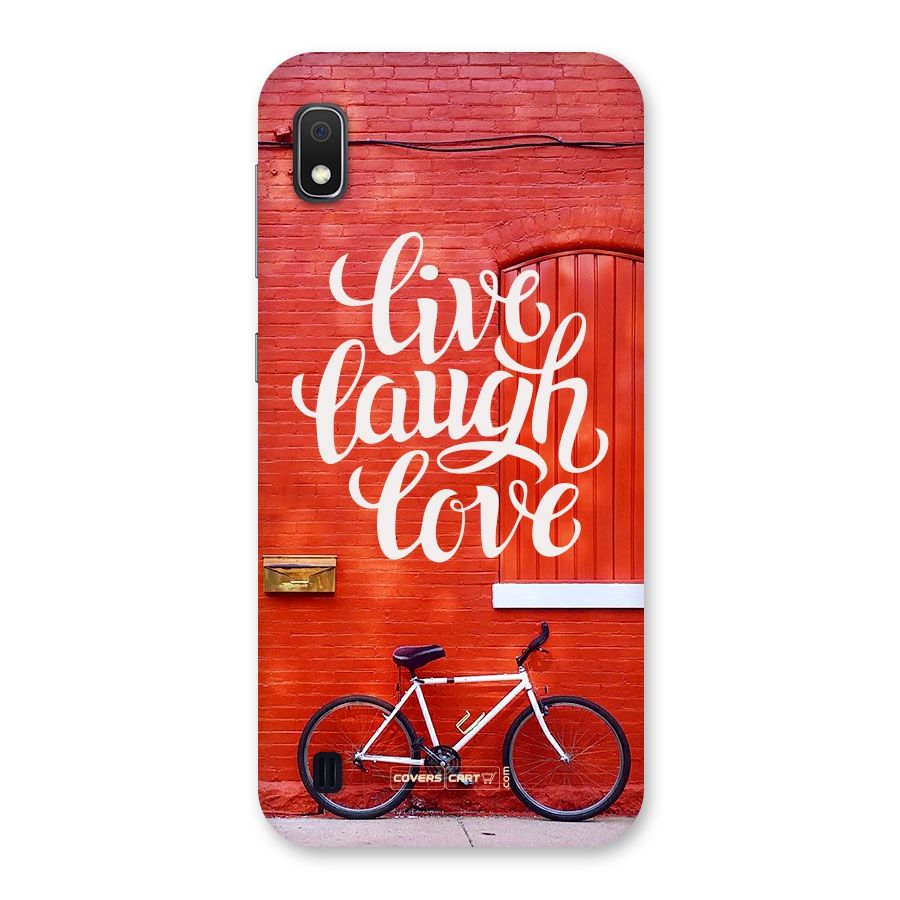 Live Laugh Love Back Case for Galaxy A10