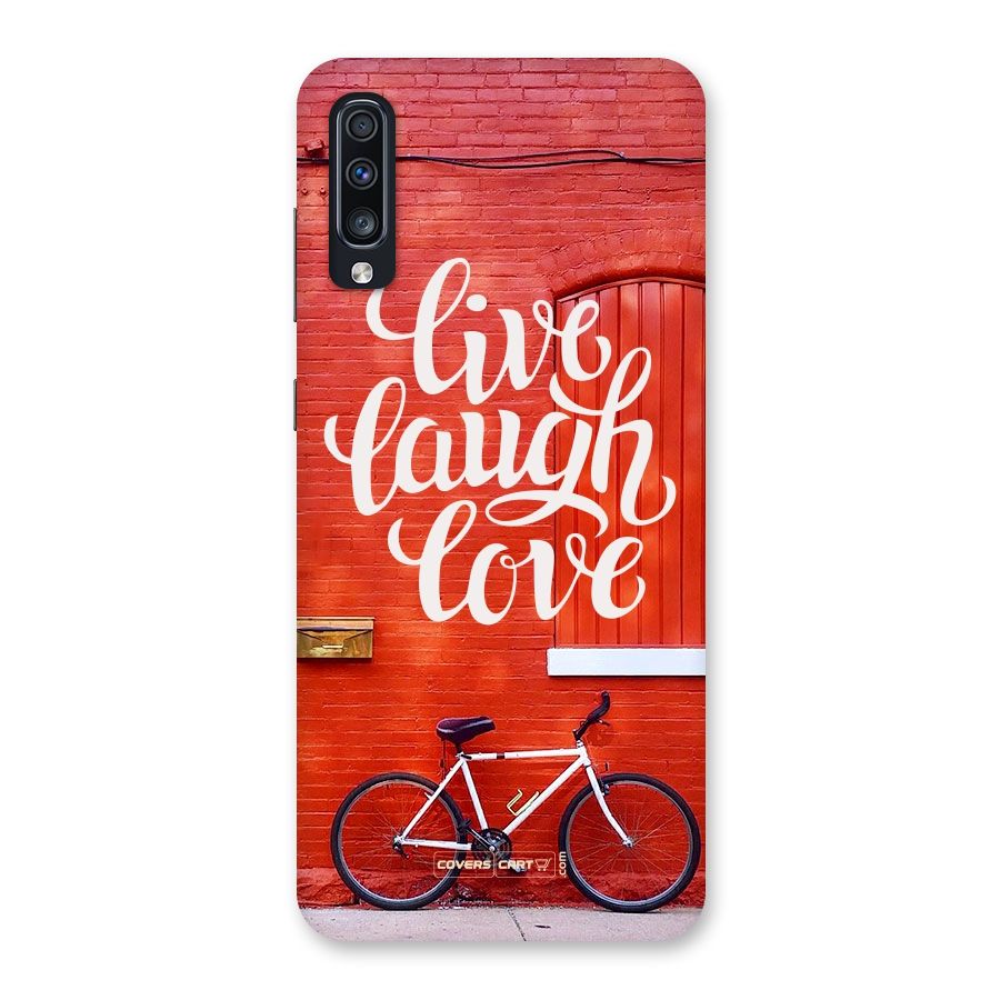 Live Laugh Love Back Case for Galaxy A70s