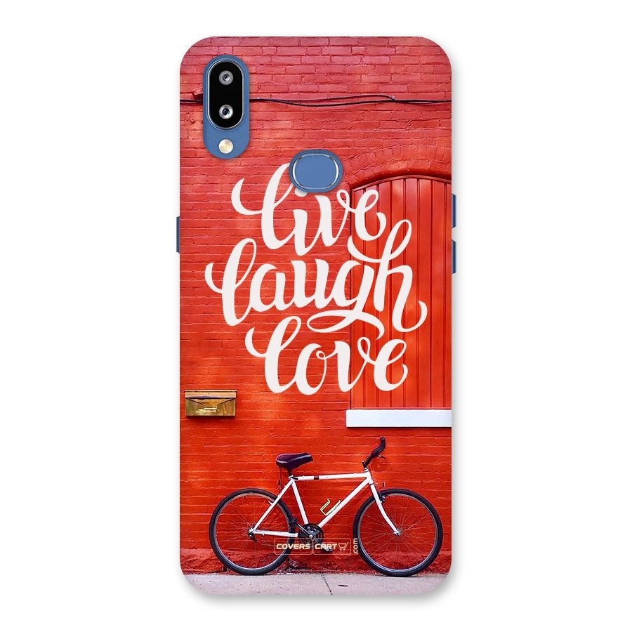 Live Laugh Love Back Case for Galaxy M01s