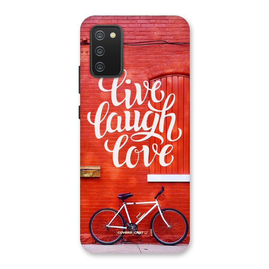 Live Laugh Love Back Case for Galaxy M02s