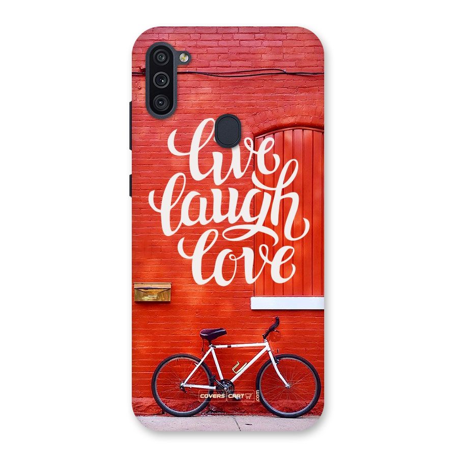Live Laugh Love Back Case for Galaxy M11