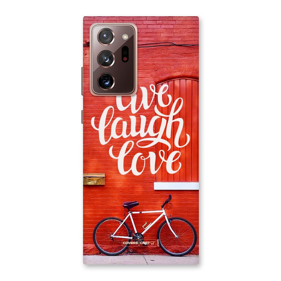 Live Laugh Love Back Case for Galaxy Note 20 Ultra