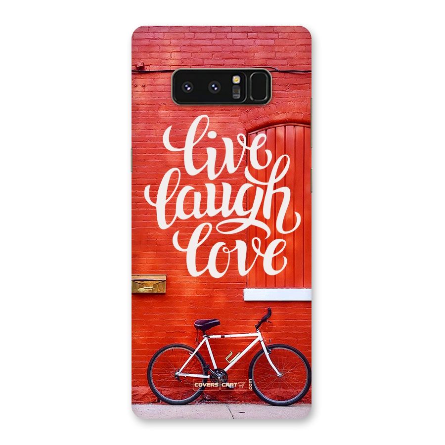 Live Laugh Love Back Case for Galaxy Note 8