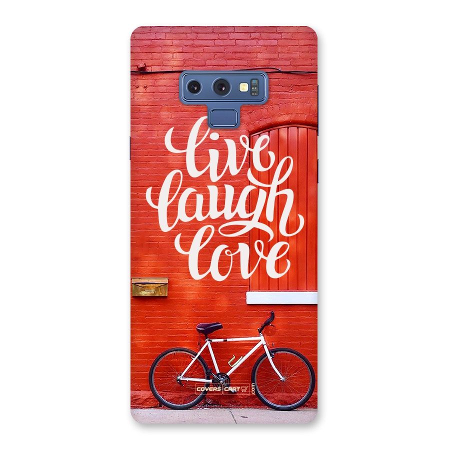 Live Laugh Love Back Case for Galaxy Note 9