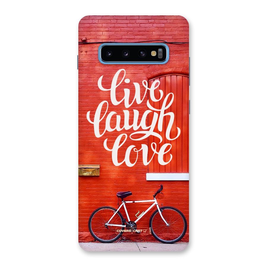 Live Laugh Love Back Case for Galaxy S10 Plus