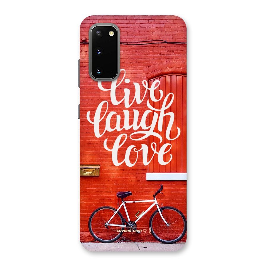 Live Laugh Love Back Case for Galaxy S20